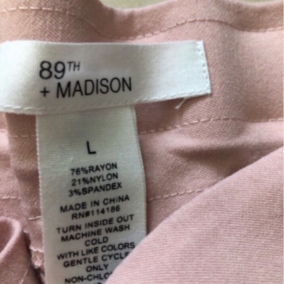 89th & Madison Barbie Pink Straight Leg Pants - Picture 5 of 7